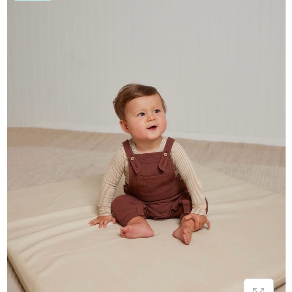 Quincy Mae Baby Overall In Plum - 12-18 Months